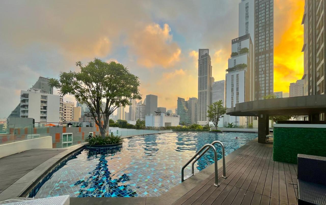 Cozy Studio Walk To Bts Free Wi-Fi Great Location Bangkok Exterior foto