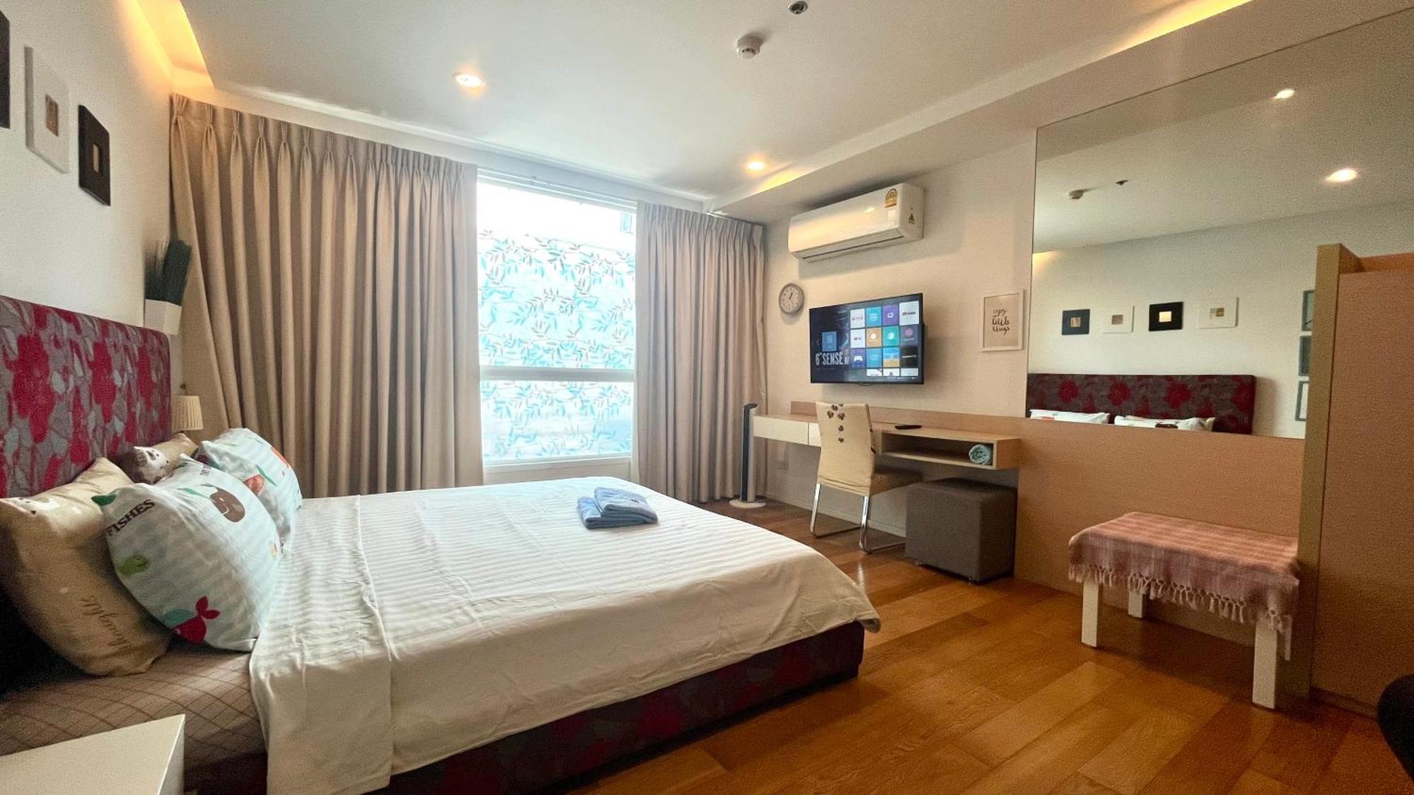 Cozy Studio Walk To Bts Free Wi-Fi Great Location Bangkok Exterior foto