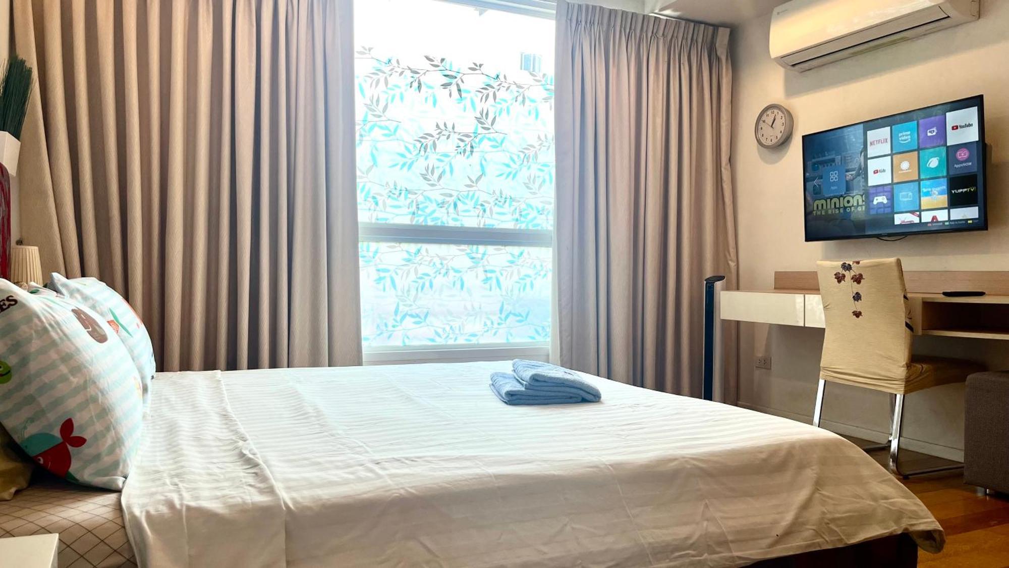 Cozy Studio Walk To Bts Free Wi-Fi Great Location Bangkok Exterior foto